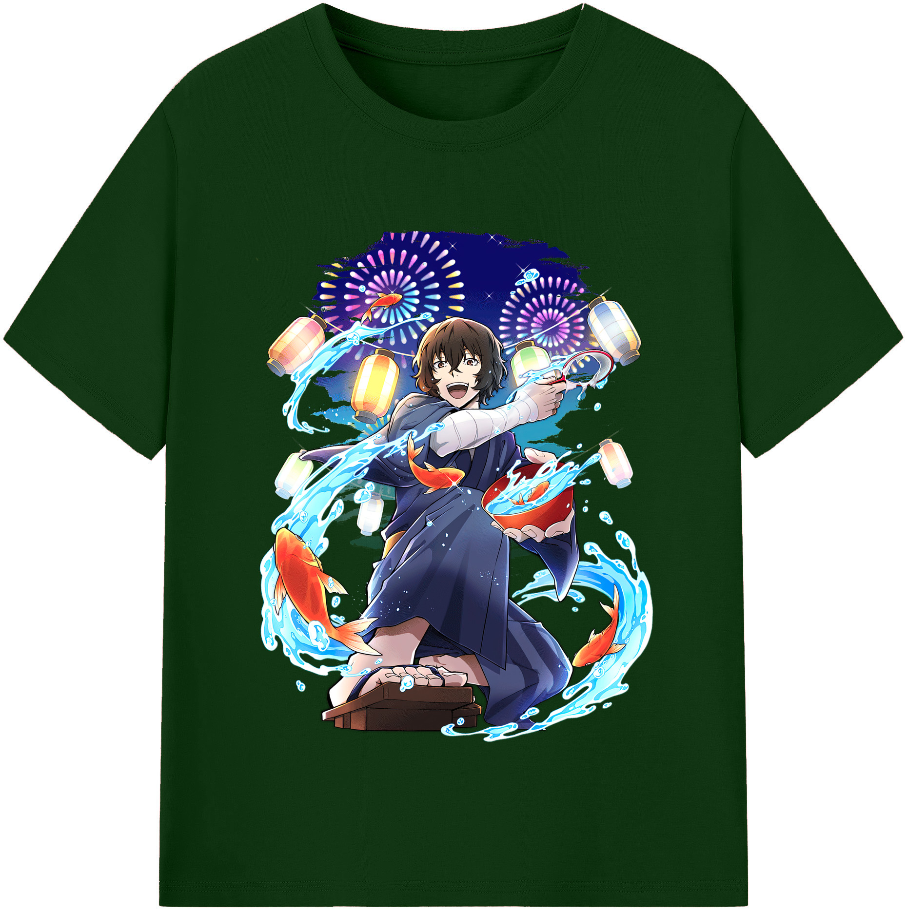 （画像用） 文豪ストレイドッグス Bungo Stray Dogs 綿100％半袖Tシャツ（フロントプリント）